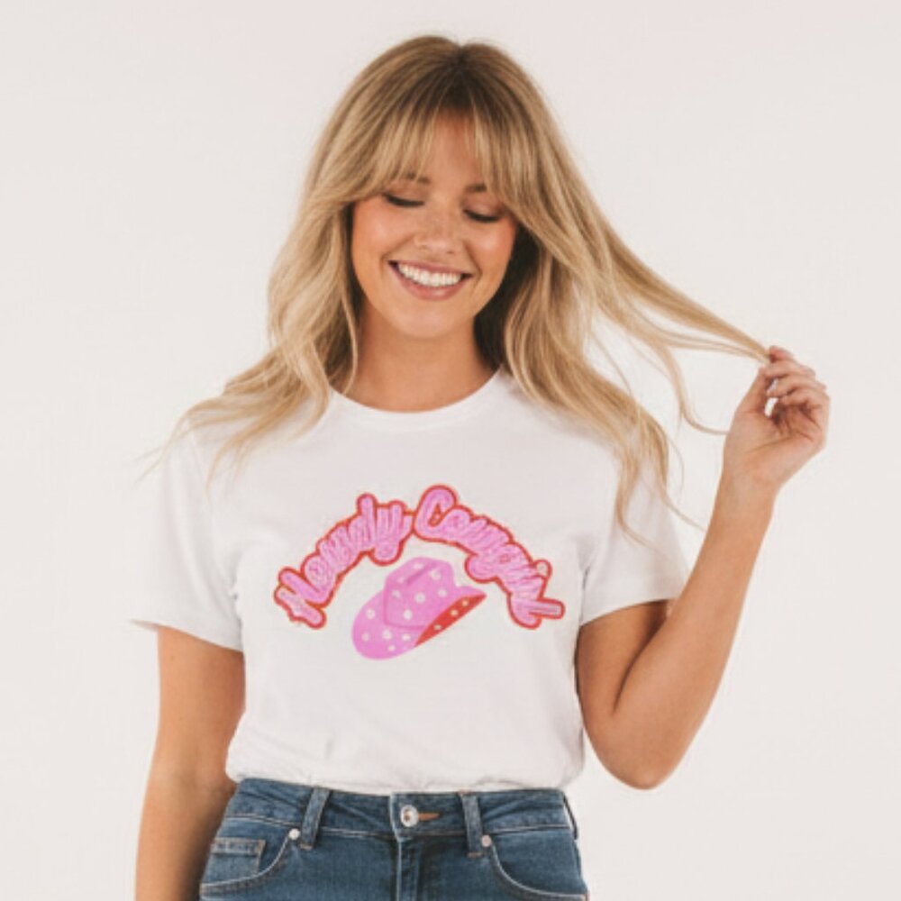 Howdy Cowgirl Graphic Tee Western Kitschy Super Soft T-Shirt Coquette Vintage